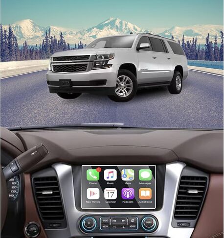 for 2018-2020 Chevrolet Suburban 8 Inch Tempered Glass Screen Protector 9H Hardness Anti-Fingerprint Anti-Scratch and Anti-Glare Accessories LCD Touchscreen in Saudi Arabia