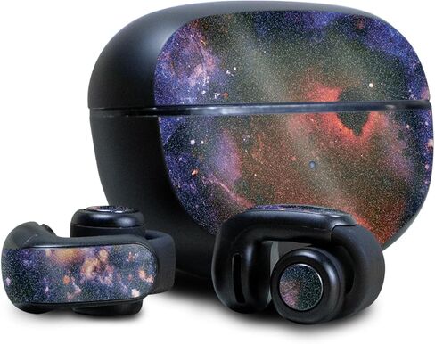 غلاف من ألياف الكربون متوافق مع سماعات الأذن Bose Ultra Open - Andromeda - غطاء لاصق واقٍ من الفينيل 3M ممتاز - سهل الاستخدام | صُنع في الولايات المتحدة الأمريكية بواسطة MightySkins in Kuwait