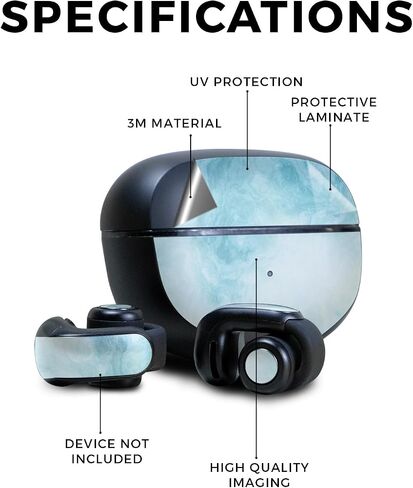 غلاف من ألياف الكربون متوافق مع سماعات الأذن Bose Ultra Open - Andromeda - غطاء لاصق واقٍ من الفينيل 3M ممتاز - سهل الاستخدام | صُنع في الولايات المتحدة الأمريكية بواسطة MightySkins in Kuwait