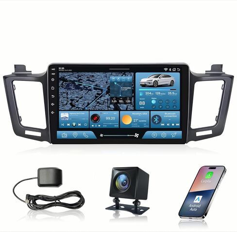 راديو ستيريو للسيارة Android 12 لسيارة Toyota RAV4 2013-2018 - 10.1 بوصة 1280 * 800 وحدة رأس تعمل باللمس مع 5GWiFi Wireless Carplay Android Auto (2+64 جيجابايت) in Kuwait