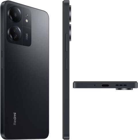 Xiaomi Redmi 13C 4G LTE (128GB + 4GB) Factory Unlocked Global ROM GSM 6.74" 50MP Triple Camera (Tello Mint & Global) + Free Fast Car Charger (Midnight Black Global ROM) in Saudi Arabia