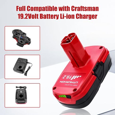2 Packs 3.0Ah 19.2 Volt C3 Diehard Battery Replacement for Craftsman 19.2V Lithium ion Battery 315.113753 315.PP2011 315.11485 315.115410 130279003 1323903 11375 11376 130279005 130211004 11045 in Saudi Arabia