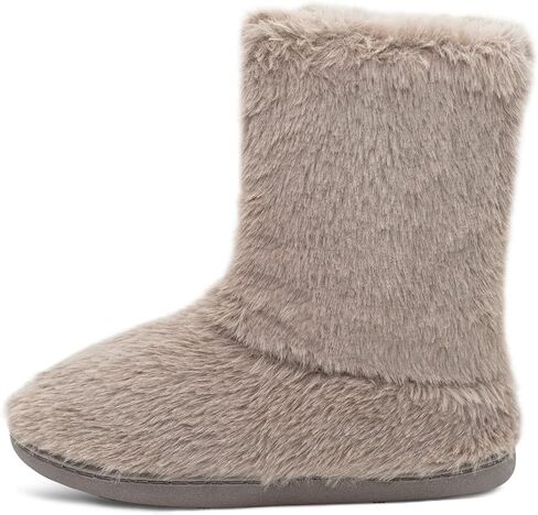 Women's Winter Bootie Slippers Ankle Boots Slippers Warm House Shoes Indoor Fur Lining in Saudi Arabia