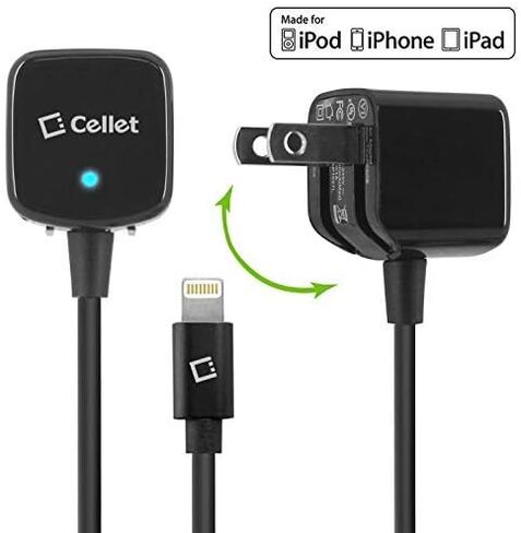 شاحن الهاتف الخليوي للمنزل والسفر متوافق مع Lightning iPhone 13 Pro Max Mini 12 11 Pro 11 Pro Max 11 Xr Xs Max Xs X SE 8 iPad Pro Air Mini 12.9 iPad Pro 10.5 iPad 9.7 iPad Air AirPods in Saudi Arabia