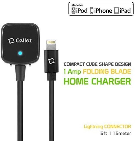 شاحن الهاتف الخليوي للمنزل والسفر متوافق مع Lightning iPhone 13 Pro Max Mini 12 11 Pro 11 Pro Max 11 Xr Xs Max Xs X SE 8 iPad Pro Air Mini 12.9 iPad Pro 10.5 iPad 9.7 iPad Air AirPods in Saudi Arabia