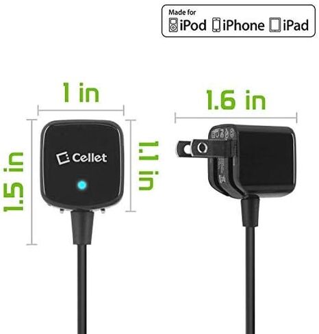 شاحن الهاتف الخليوي للمنزل والسفر متوافق مع Lightning iPhone 13 Pro Max Mini 12 11 Pro 11 Pro Max 11 Xr Xs Max Xs X SE 8 iPad Pro Air Mini 12.9 iPad Pro 10.5 iPad 9.7 iPad Air AirPods in Saudi Arabia