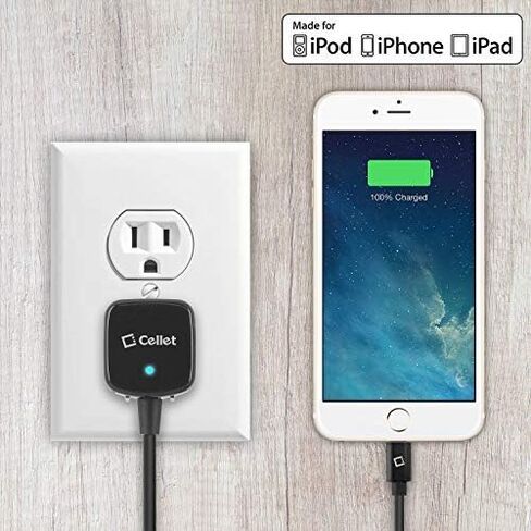 شاحن الهاتف الخليوي للمنزل والسفر متوافق مع Lightning iPhone 13 Pro Max Mini 12 11 Pro 11 Pro Max 11 Xr Xs Max Xs X SE 8 iPad Pro Air Mini 12.9 iPad Pro 10.5 iPad 9.7 iPad Air AirPods in Saudi Arabia