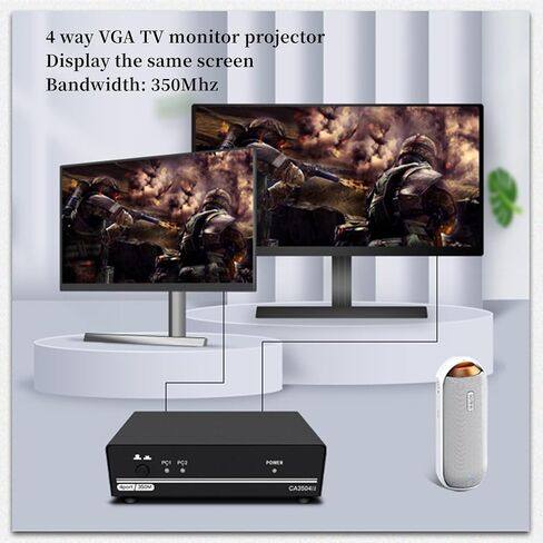 VGA Video Switcher Splitter 2 in 4 Out 2 in 2 Out ثنائي الاتجاه قابل للتحويل HD Video Sharer 350Mhz مضيف الكمبيوتر الخارجي 4 منافذ VGA TV Monitor جهاز عرض محدد صندوق التبديل 1080P in Kuwait
