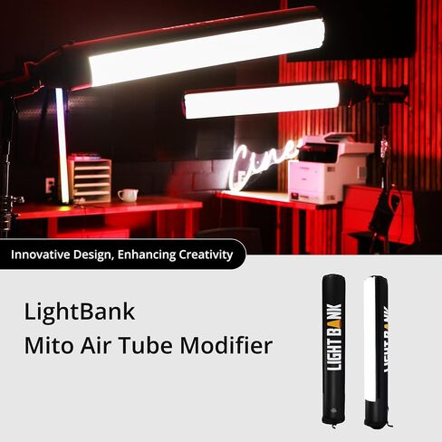 Mito Air Inflation Tube Modifier for Monolights, Universal strap Mount,4ft Ultra Soft Light Diffusion Air Tube, pocket-sized light tube softbox in Saudi Arabia