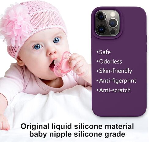 Vooii متوافق مع حافظة iPhone 14 Pro Max، حافظة سيليكون سائلة نحيفة مطورة، [بطانة ناعمة من الألياف الدقيقة المضادة للخدش] حافظة هاتف iPhone 14 Pro Max مغطاة بالكامل بمطاط جل ناعم 6.7 بوصة - وردي فاقع in Kuwait