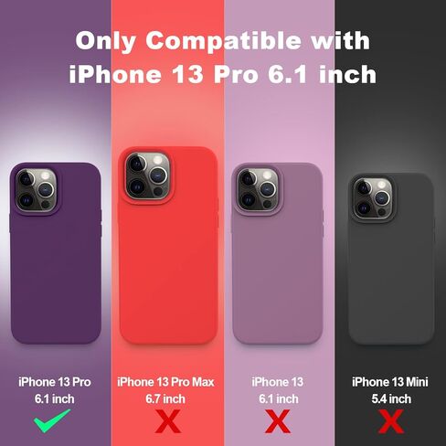 Vooii متوافق مع حافظة iPhone 14 Pro Max، حافظة سيليكون سائلة نحيفة مطورة، [بطانة ناعمة من الألياف الدقيقة المضادة للخدش] حافظة هاتف iPhone 14 Pro Max مغطاة بالكامل بمطاط جل ناعم 6.7 بوصة - وردي فاقع in Kuwait