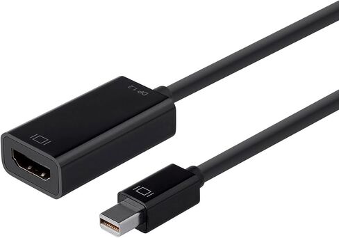 محول Monoprice Mini DisplayPort 1.2a / Thunderbolt إلى 4K HDMI - سلبي، دقة تصل إلى 4K (3840x2160p) عند 30 هرتز، أسود in Saudi Arabia
