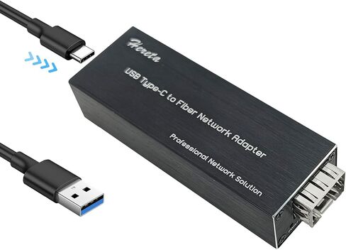 بطاقة واجهة شبكة صغيرة USB 3.0 إلى SFP Gigabit Ethernet محول، محول شبكة ألياف بصرية متوافق مع Windows/macOS/Linux، معدل نقل عالي الأداء، مزدوج كامل/نصف (LNK-TCF1000) in Kuwait