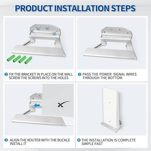 حامل جداري لجهاز التوجيه Starlink، حامل جداري لجهاز التوجيه من الألومنيوم لجهاز التوجيه Starlink V2 Mesh Wifi in Kuwait