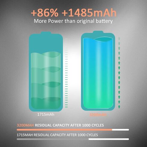 LCLEBM [3200mAh] Battery for iPhone 6S, 2023 New Upgraded Ultra High Capacity 0 Cycle Battery Replacement for iPhone 6S Model A1633, A1688, A1700 with Complete Professional Repair Tool Kit in Kuwait