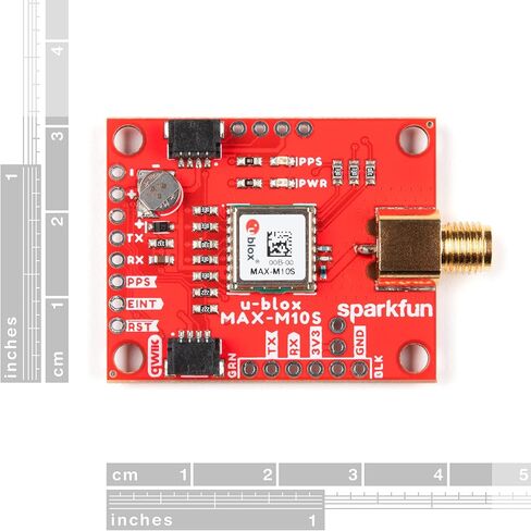 جهاز استقبال SparkFun GNSS - وحدة MAX-M10S 3.3 فولت VCC وI/O أبعاد اللوحة القابلة للتكوين: 1.74 بوصة × 1.20 بوصة in Saudi Arabia