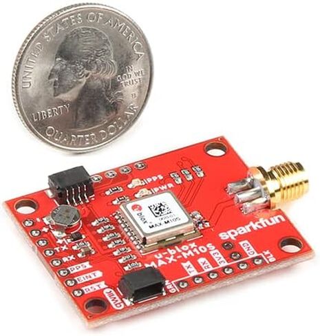 جهاز استقبال SparkFun GNSS - وحدة MAX-M10S 3.3 فولت VCC وI/O أبعاد اللوحة القابلة للتكوين: 1.74 بوصة × 1.20 بوصة in Saudi Arabia