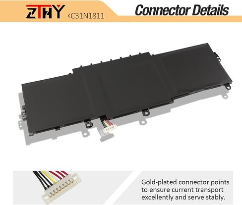 ZTHY 50Wh C31N1811 Laptop Battery Replacement for Asus ZenBook 14 UX433F UX433FA UX433FN RX433F RX433FA RX433FN BX433F BX433FN U4300F U4300FA U4300FN Deluxe13 14 UX433FA-DH74 UX433FA-A6061T A5085T in Saudi Arabia