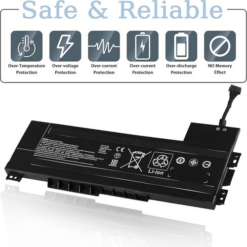 بطارية كمبيوتر محمول 90Wh VV09XL لسلسلة محطات العمل المحمولة HP ZBook 15 G3 G4 متوافقة مع HSTNN-DB7D HSTNN-C87C VV09090XL 808398-2B1 808398-2C1 808452-001 808452-002 بطارية ليثيوم أيون 11.4 فولت 7895 مللي أمبير في الساعة in Saudi Arabia