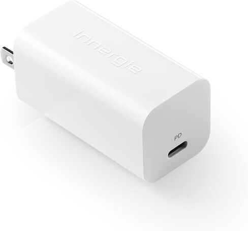 شاحن حائط Innergie 60C-60 Watt PD 3.0 USB-C، شحن سريع 60W PD 3.0 محول طاقة محمول للكمبيوتر المحمول (إصدار قابل للطي)، متوافق مع Switch/iPhone 15/MacBook Pro/Air/iPad/Windows PC (Delta Electronics) in Kuwait