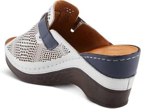 Spring Step MOMELLE Women's Perforated Leather Wedge Slide Sandals - Chic Style, Comfortable Elegance in Saudi Arabia