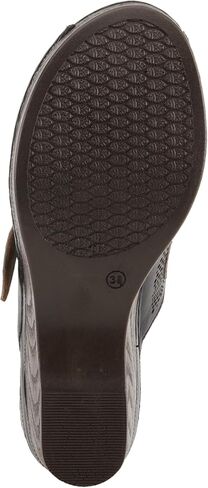 Spring Step MOMELLE Women's Perforated Leather Wedge Slide Sandals - Chic Style, Comfortable Elegance in Saudi Arabia