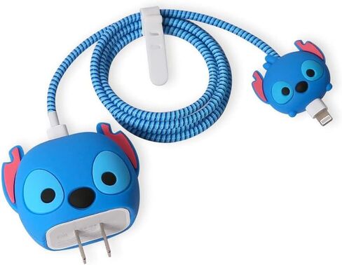 غطاء حماية شاحن ثلاثي الأبعاد لهاتف أبل آيفون 11-14 | غطاء USB-C Power Lightning من السيليكون الكرتوني Kawaii مع واقي كابل مجموعة من 4 قطع (مخلب وردي) in Saudi Arabia