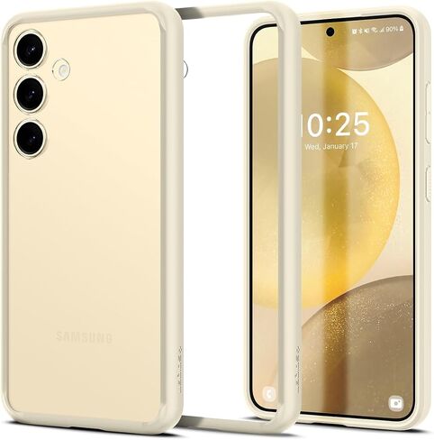 Spigen Ultra Hybrid مصمم لحافظة Galaxy S24 (2024) [مضادة للاصفرار]، [حماية من الدرجة العسكرية] - شفاف كريستالي in Saudi Arabia