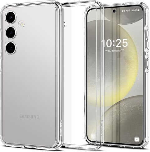 Spigen Ultra Hybrid مصمم لحافظة Galaxy S24 (2024) [مضادة للاصفرار]، [حماية من الدرجة العسكرية] - شفاف كريستالي in Saudi Arabia