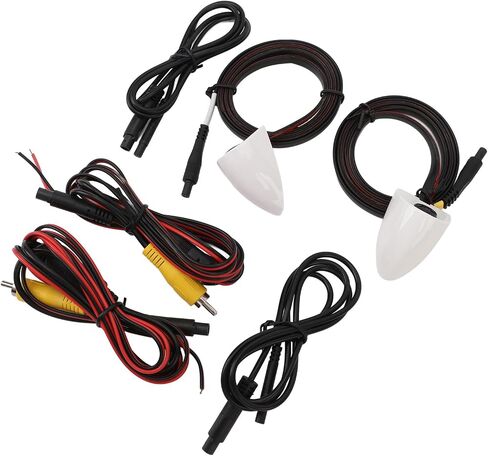 Car Blind Spot Camera, Car Blind Spot Camera Night Vision Assist Waterproof Tape Mounting Left Right Side View Camera for Car Surveillance System (Black) in Saudi Arabia