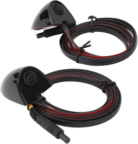 Car Blind Spot Camera, Car Blind Spot Camera Night Vision Assist Waterproof Tape Mounting Left Right Side View Camera for Car Surveillance System (Black) in Saudi Arabia