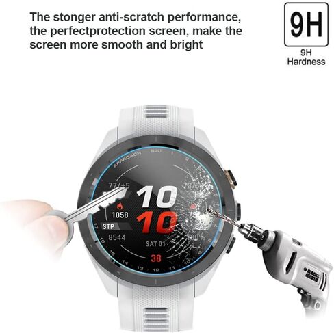 متوافق مع واقي الشاشة Garmin Approach S70 مقاس 42 مم، طبقة واقية من الزجاج المقوى المقاوم للخدش 9H لساعة Approach S70 مقاس 42 مم للجولف GPS (3 قطع) (قطر الغشاء الواقي ليس 42 مم) in Saudi Arabia