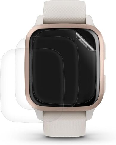 kwmobile Screen Protectors Compatible with Garmin Venu Sq 2 - Set of 3X Clear TPU Films - Transparent in Saudi Arabia