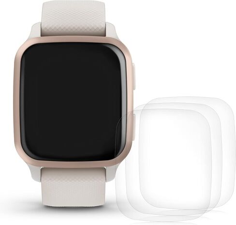kwmobile Screen Protectors Compatible with Garmin Venu Sq 2 - Set of 3X Clear TPU Films - Transparent in Saudi Arabia