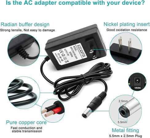 محول تيار متردد 19 فولت لشاحن هارمان كاردون أونيكس ستوديو 8 7 6 5 4 3 2 1 مكبر صوت بلوتوث لاسلكي بديل شاحن هارمون كاردون 19 فولت تيار متردد إمداد سلك الطاقة in Kuwait