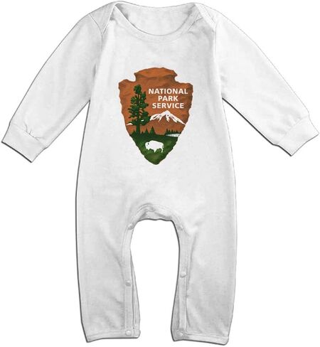 National Park Service Baby Footed Romper Long Sleeve Bodysuit Jumpsuit Outfits in Saudi Arabia