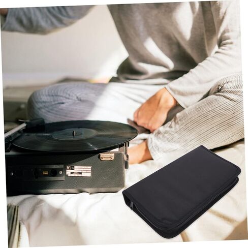 LIFKOME Cd Bag Car Stands Holder Case Holder Pouch Disc Storage Bag Disc Storage Case Dvd Storage Wallet Car Cd Case Cd Storage Case Cd Storage Bag Oxford Cloth Organizer High Capacity in Saudi Arabia