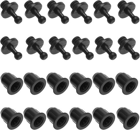 24pcs Audio Grille Clips Speaker Assembly Accessory Male and Female Clips for Speaker Grille and Cabinet Fixing with 12 Each of Male Female Clips in Saudi Arabia
