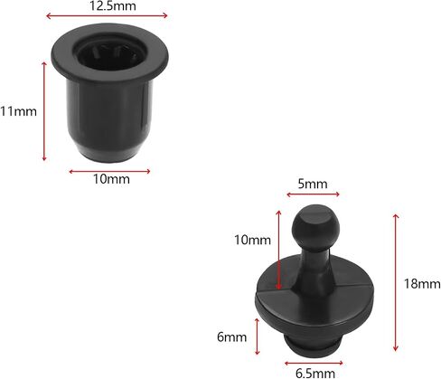24pcs Audio Grille Clips Speaker Assembly Accessory Male and Female Clips for Speaker Grille and Cabinet Fixing with 12 Each of Male Female Clips in Saudi Arabia