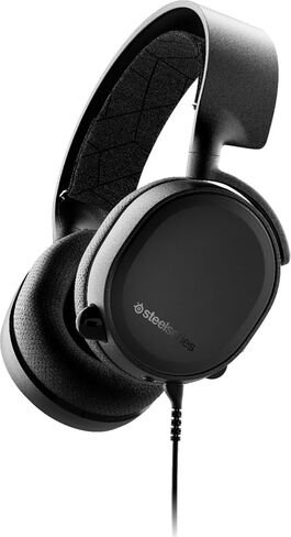 SteelSeries Arctis 3 - All-Platform Gaming Headset for PC - PlayStation 5 and PS4, Xbox One, Nintendo Switch, VR, Android and iOS - Black in Saudi Arabia