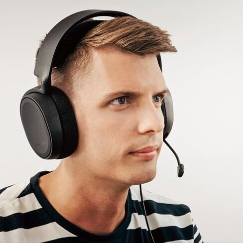 SteelSeries Arctis 3 - All-Platform Gaming Headset for PC - PlayStation 5 and PS4, Xbox One, Nintendo Switch, VR, Android and iOS - Black in Saudi Arabia