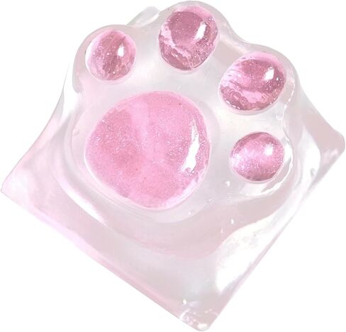 غطاء مفاتيح بالتنقيط الغراء لطيف القط مخلب الجدة الخلفية أغطية المفاتيح DIY ESC استبدال Keycap للوحة المفاتيح الميكانيكية Cherry MX (وردي شفاف) in Kuwait