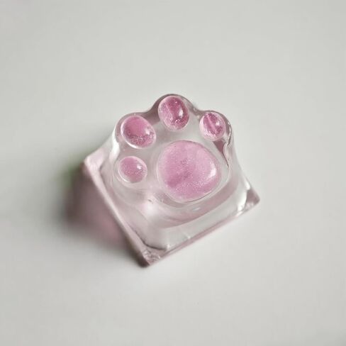 غطاء مفاتيح بالتنقيط الغراء لطيف القط مخلب الجدة الخلفية أغطية المفاتيح DIY ESC استبدال Keycap للوحة المفاتيح الميكانيكية Cherry MX (وردي شفاف) in Kuwait