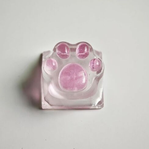 غطاء مفاتيح بالتنقيط الغراء لطيف القط مخلب الجدة الخلفية أغطية المفاتيح DIY ESC استبدال Keycap للوحة المفاتيح الميكانيكية Cherry MX (وردي شفاف) in Kuwait