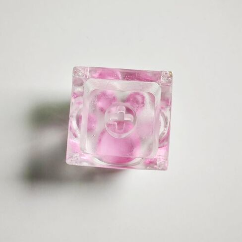 غطاء مفاتيح بالتنقيط الغراء لطيف القط مخلب الجدة الخلفية أغطية المفاتيح DIY ESC استبدال Keycap للوحة المفاتيح الميكانيكية Cherry MX (وردي شفاف) in Kuwait