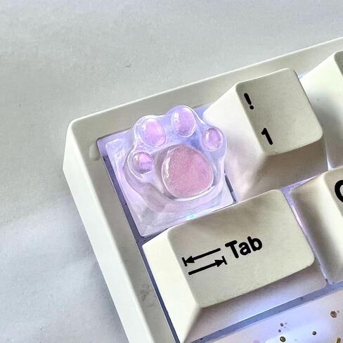 غطاء مفاتيح بالتنقيط الغراء لطيف القط مخلب الجدة الخلفية أغطية المفاتيح DIY ESC استبدال Keycap للوحة المفاتيح الميكانيكية Cherry MX (وردي شفاف) in Kuwait