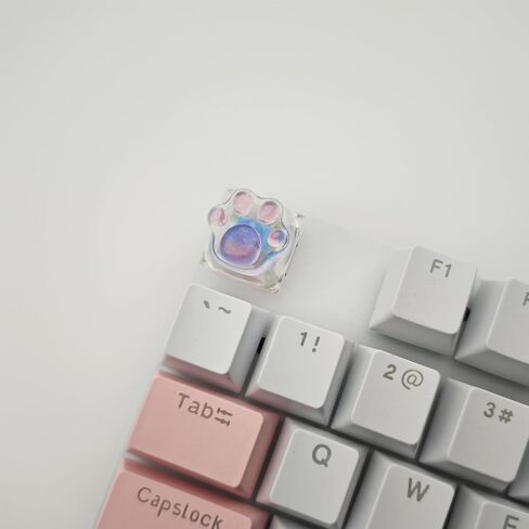 غطاء مفاتيح بالتنقيط الغراء لطيف القط مخلب الجدة الخلفية أغطية المفاتيح DIY ESC استبدال Keycap للوحة المفاتيح الميكانيكية Cherry MX (وردي شفاف) in Kuwait