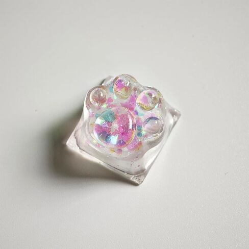 غطاء مفاتيح بالتنقيط الغراء لطيف القط مخلب الجدة الخلفية أغطية المفاتيح DIY ESC استبدال Keycap للوحة المفاتيح الميكانيكية Cherry MX (وردي شفاف) in Kuwait