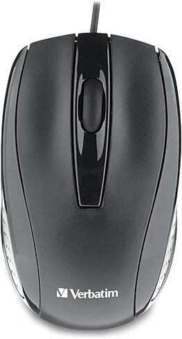 Verbatim 70733 Universal Wired Optical Mouse,Black in Saudi Arabia
