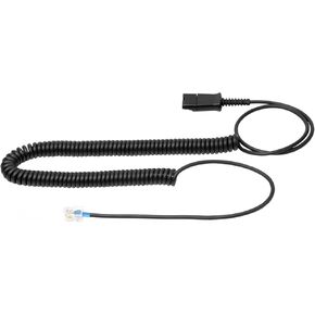 VoiceJoy QD Adapter HIS Cable Compatible with Plantronics Headsets Adapter for Yealink Phones and workable for Avaya IP 1608, 1616, 9601, 9608, 9611, 9611G, 9620, 9631, 9640, 9641, 9650, 9670